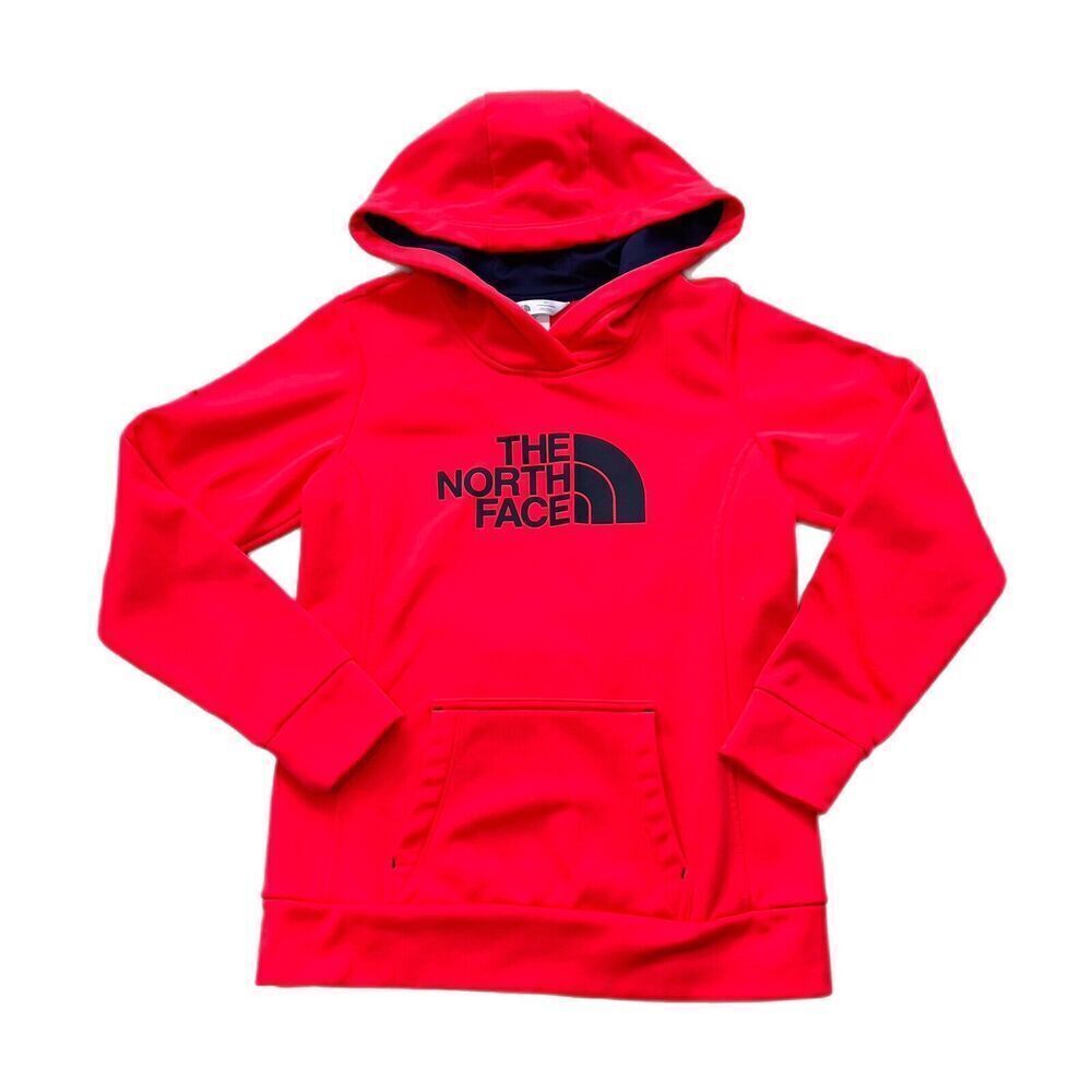 The North Face Pullover Hoodie Women’s Size SMALL Sweatshirt Neon Orange